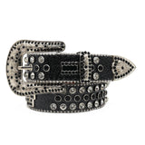 Hip-hop punk rhinestone belt punk rock wide waist belt