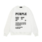 Purple Brand Sweatshirt Loose Crew Neck Sweater