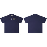 Gallery Dept T-Shirt Alphabet Slogan Lapel Short Sleeve Polo Shirt