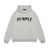 Purple Brand Hoodie Fashion Loose Hooded Sweater