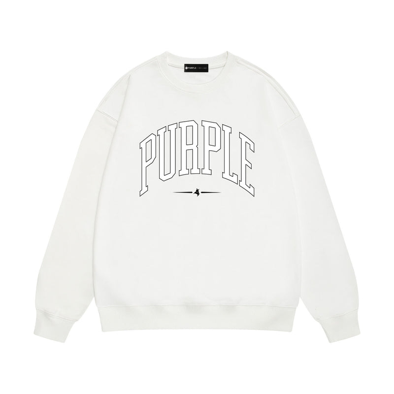 Purple Brand Sweatshirt Loose Crew Neck Sweater