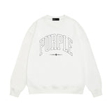Purple Brand Sweatshirt Loose Crew Neck Sweater