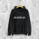 Purple Brand Distressed Hoodie Fashion Old Loose Hooded Sweater