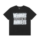 Vlone T Shirts Summer Male and Female Trendy Brand Short Sleeve Couple T-shirt