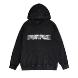 Purple Brand Distressed Hoodie Fashion Old Loose Hooded Sweater