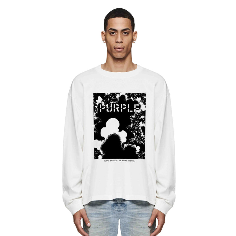 Purple Brand Long Sleeve T-Shirt Fashion Loose Long Sleeve Top