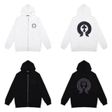 CHH Chrome Heart Hoodie Croix Sweater Diablo Cross Embroidered Zipper