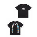 Evisu T Shirts Loose Versatile Casual T-Shirts