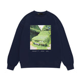 Purple Brand Sweatshirt Loose Crew Neck Sweater