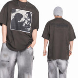 ERD T Shirts Loose Short Sleeve Vintage