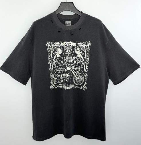 Mens Vintage T-Shirts Saint Retro Motorcycle Printing T-Shirts