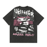 HS T Shirt Creative Cartoon Portrait Printing