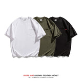 Men T-Shirts Summer Short Sleeve T-shirt Men Loose Retro Half Sleeve