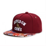 Trendy flat brimmed hat kingdom come prayer gesture summer