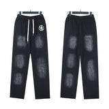 HS JacketsHS Hoodie & Pants Wash Old Vintage Men's and Women's Loose Casual Sweater Sweatpants