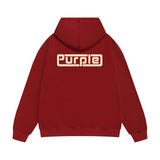Purple Brand Hoodie Fashion Loose Hooded Sweater