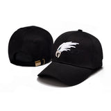 Trendy flat brimmed hat eagle series