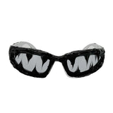 Trendy punk glasses epoxy mutant venom