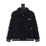 Amiri Jacket AMI Letter Embroidery Contrast Sleeve Jacket Jacket Men's and Women's