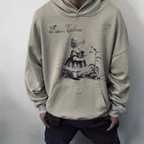 Mens Vintage T-Shirts vintage American hooded sweater loose