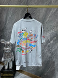Chh Chrome Hearts T Shirts Graffiti Horseshoe Splicing Sports Men's and Women's Short Sleeve T-Shirts