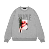 Purple Brand Sweatshirt Loose Crew Neck Sweater
