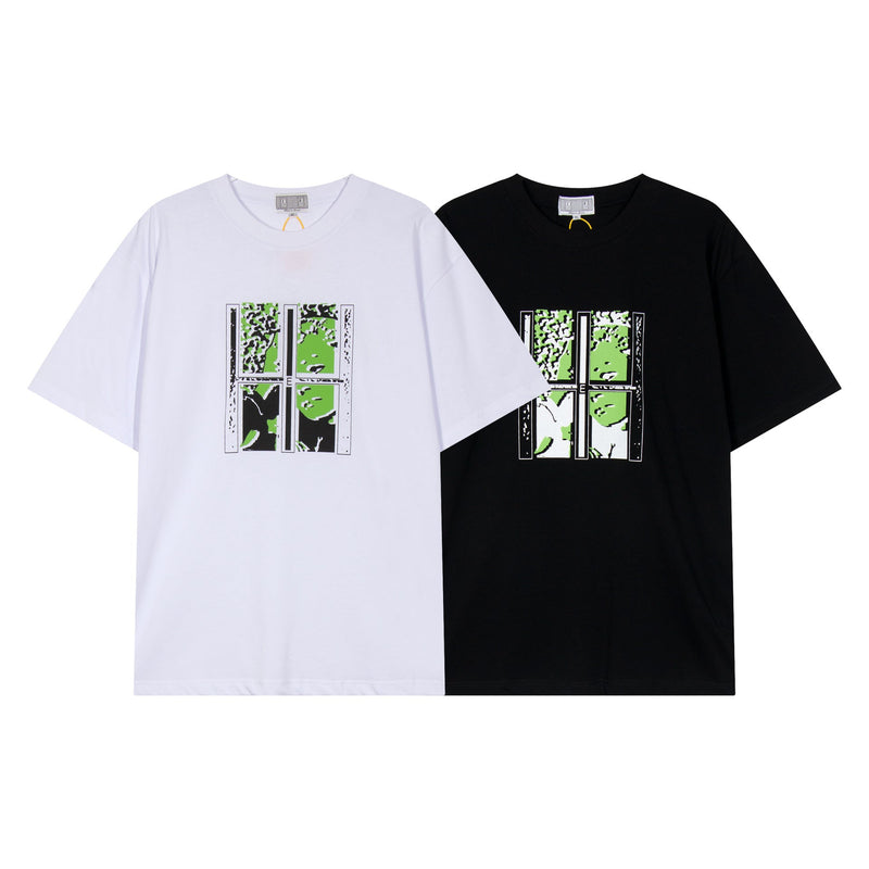 C.e t shirts abstract pattern printing short sleeve men and women