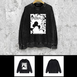 Purple Brand Distressed Sweatshirt Retro Vintage Crew Neck Sweater