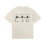 ERD T Shirts Printed Loose-Fitting Casual T-shirt Men