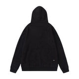 Amiri Hoodie AMI Patch Embroidery Letters Ripped Hooded Sweater Men and Women