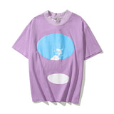 Jesus Is King T Shirt Big Talker Biber Men's and Women's Music Festival Foam Letter Print Short-Sleeve T-shirt Loose