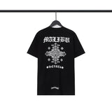 CHH Chrome Heart T Shirts Sanskrit Cross Horseshoe Letter Flower Short Sleeve T-Shirt