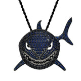 6IX9INE Pendant Large Blue Shark Pendant