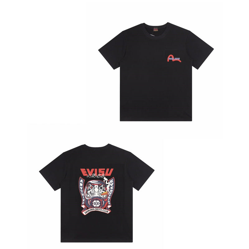 Evisu T Shirts Loose Versatile Casual T-Shirts