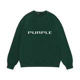 Purple Brand Sweatshirt Loose Crew Neck Sweater