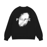 Purple Brand Sweatshirt Loose Crew Neck Sweater