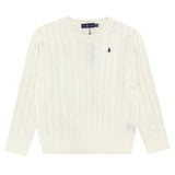 Ralph Lauren Knitted sweaters cotton thread ruff pony embroidery twist crew neck