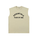 Fog Essentials tank spring summer FOG letter crew neck casual vest