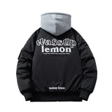 Men Vintage Jackets Jacket Embroidered Bomber Jacket Hooded Couple Baseball Uniform