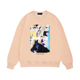 Purple Brand Sweatshirt Loose Crew Neck Sweater