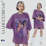 Y2g Shirts for Boys Vintage T-shirt Hip Hop Loose Short Sleeve Men and Women
