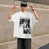 ERD T Shirts Marilyn Portrait Short Sleeve Casual