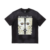 Mens Vintage T-Shirts SAINT MICHAEL CHO White Ghost Crack Print Crew Neck Casual Short Sleeve Vintage