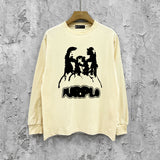 Purple Brand Long Sleeve T-Shirt Fashion Loose Long Sleeve Top