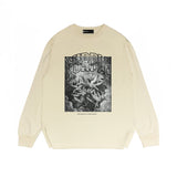 Purple Brand Long Sleeve T-Shirt Fashion Loose Long Sleeve Top