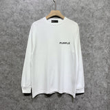 Purple Brand Long Sleeve T-Shirt Fashion Loose Long Sleeve Top