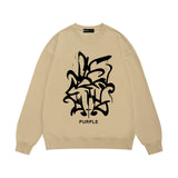 Purple Brand Sweatshirt Loose Crew Neck Sweater