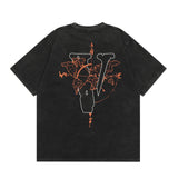 Vlone T Shirt Spring Summer Crew Neck Pullover Short Sleeve