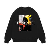 Purple Brand Sweatshirt Loose Crew Neck Sweater