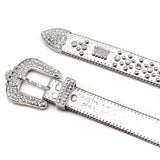 Hip-hop punk rhinestone belt rhinestone crown